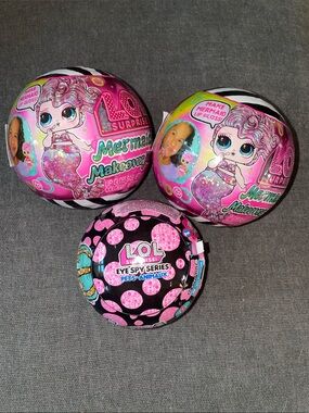 L.O.L. Surprise! Mermaid Makeover & Eye Spy Balls - Pink, Black